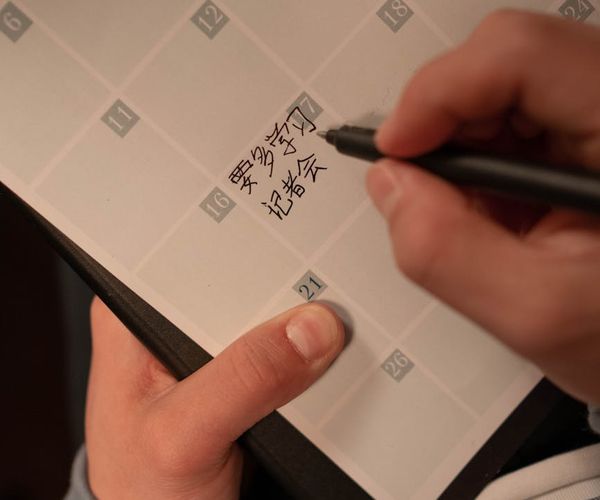 A calendar with circled dates showing a consistent routine.